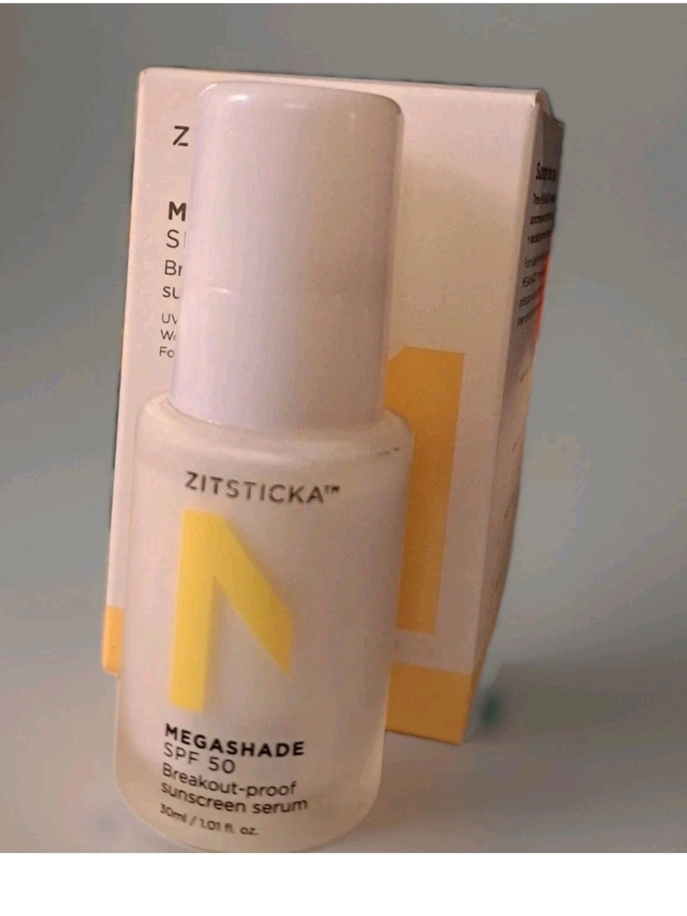 ZITSTICKA MEGASHADE Breakout- Proof Sunscreen Serum SPF 50 1.01 oz